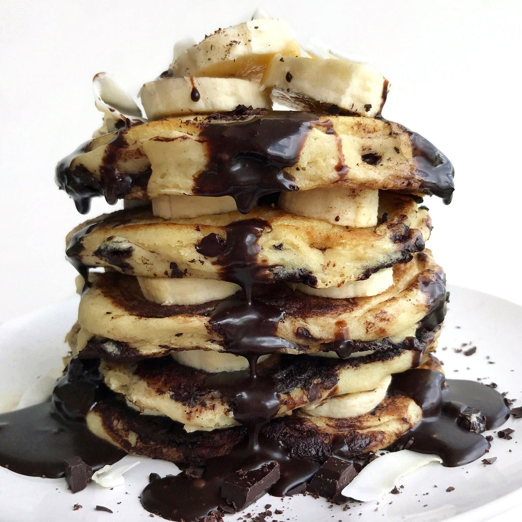 Thick & Fluffy Chocolate Chip Protein Pancakes Vivo Life IT